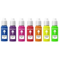 warcolours fluorescent paint set (layering and effects) - 7 bottles